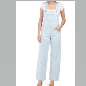 Avec Les Filles Denim Overalls Straight Leg  Acid Cloud Wash Size 29